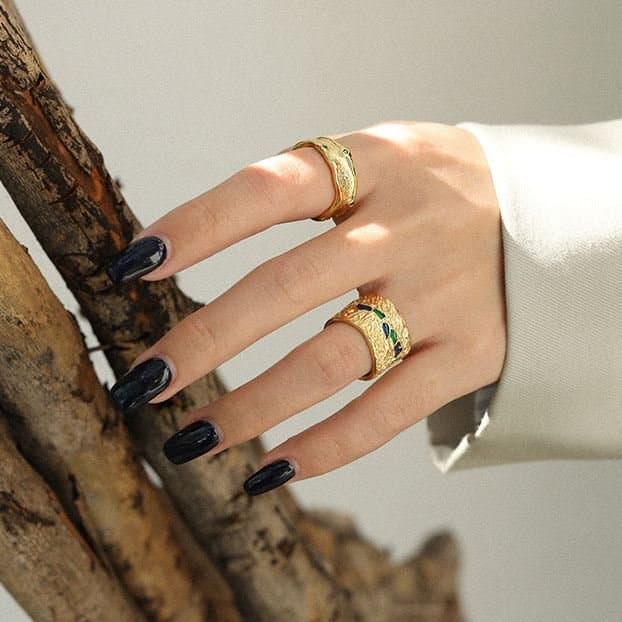 Irregular Wide 925 Sterling Silver Adjustable Ring