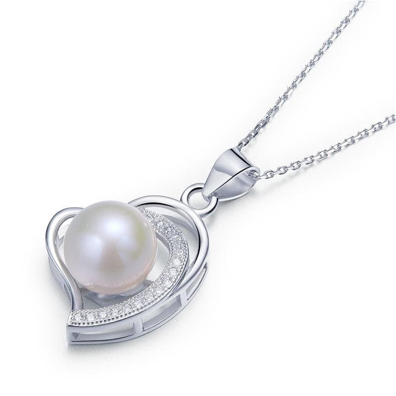 Fresh Water Pearl Heart Necklace