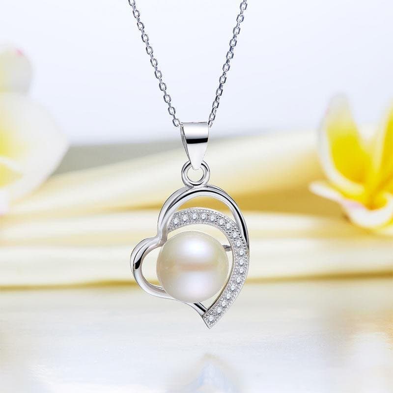 Fresh Water Pearl Heart Necklace