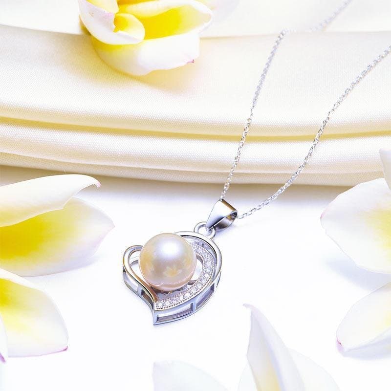 Fresh Water Pearl Heart Necklace