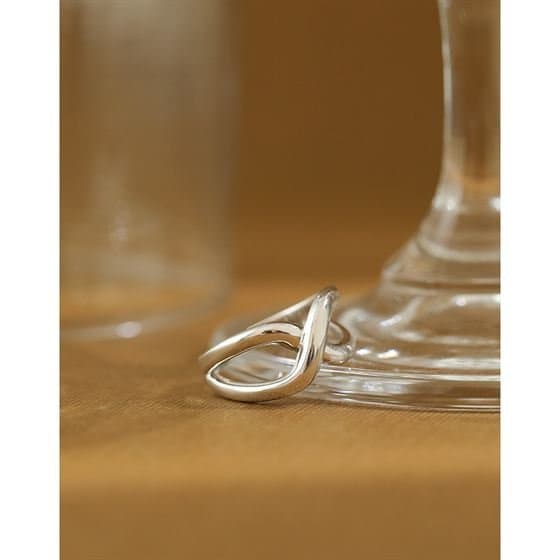 Geometric Hollow Cross 925 Sterling Silver Adjustable Ring