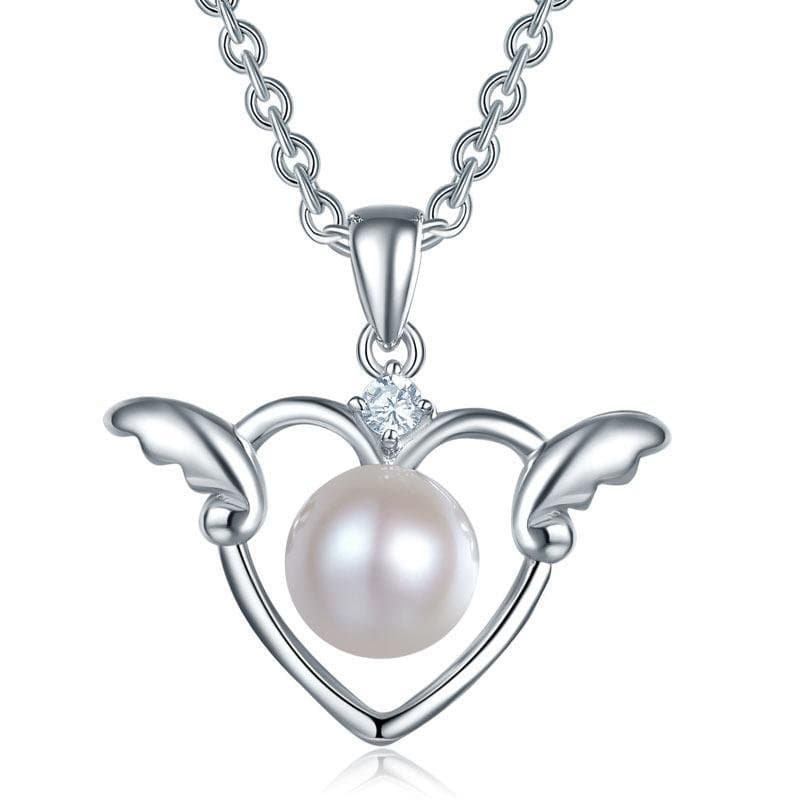 Kids Angel Heart Pendant Necklace