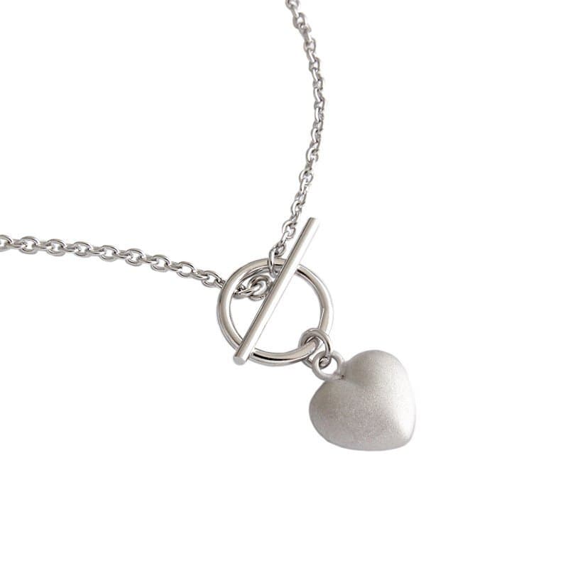 OT Heart 925 Sterling Silver Necklace
