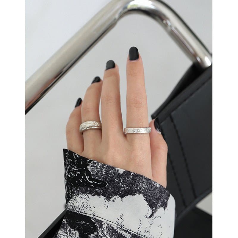 CZ Beads Flower 925 Sterling Silver Adjustable Ring
