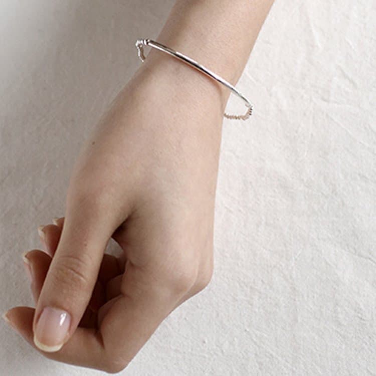 2mm Beads Tube 925 Sterling Silver Bracelet
