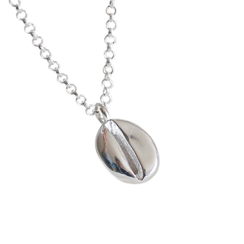 Coffee Bean 925 Sterling Silver Necklace