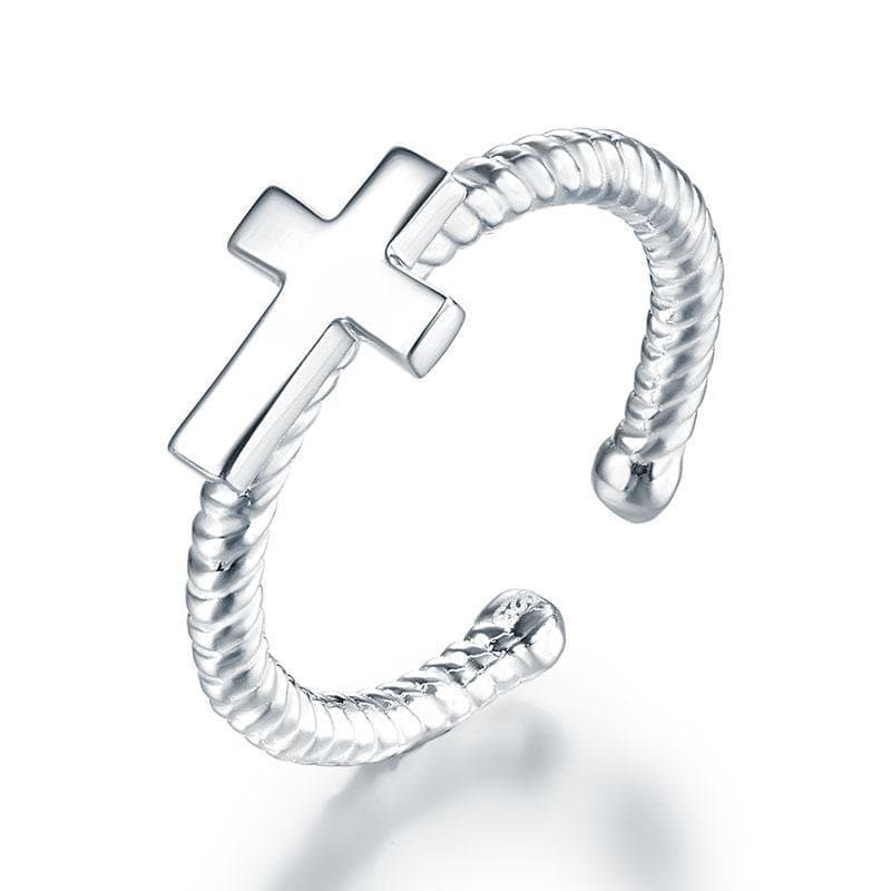 Kids Adjustable Girls Cross Ring