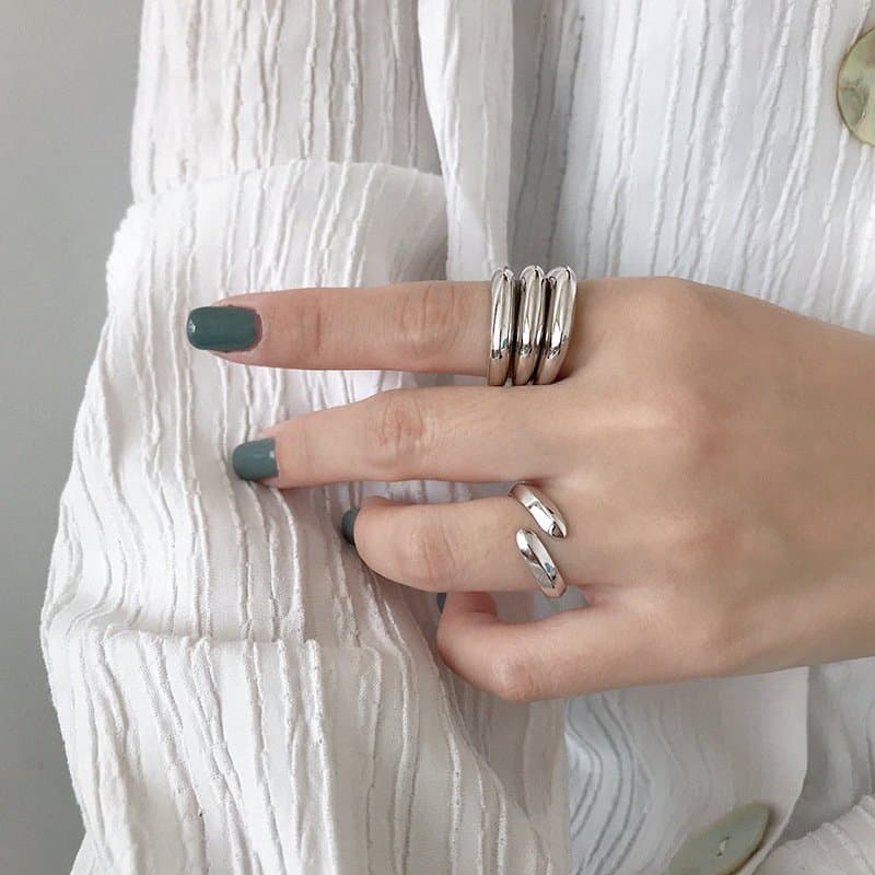 Miss 925 Sterling Silver Adjustable Ring