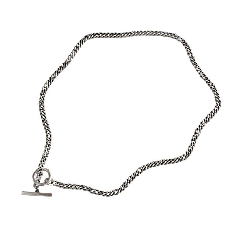 Geometric Men's OT Chain 925 Sterling Silver Necklace