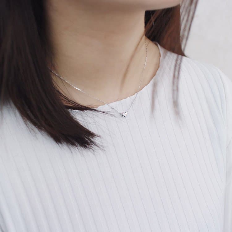 Mini Heart 925 Sterling Silver Necklace