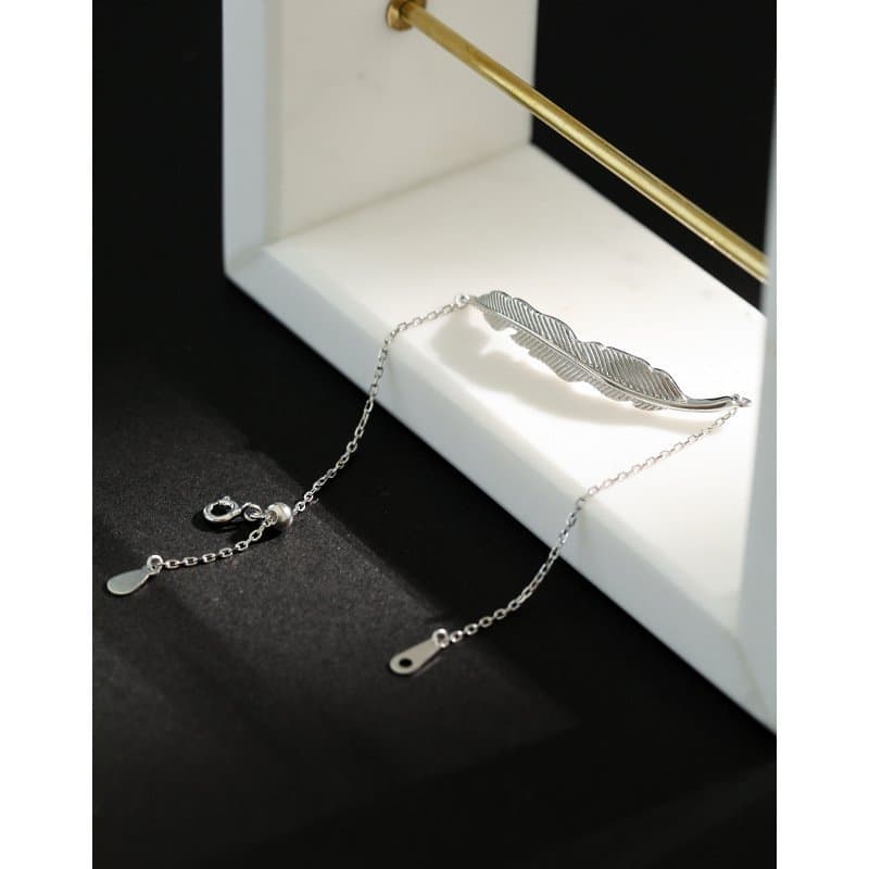 Leaf 925 Sterling Silver Bracelet