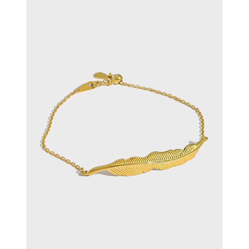 Leaf 925 Sterling Silver Bracelet