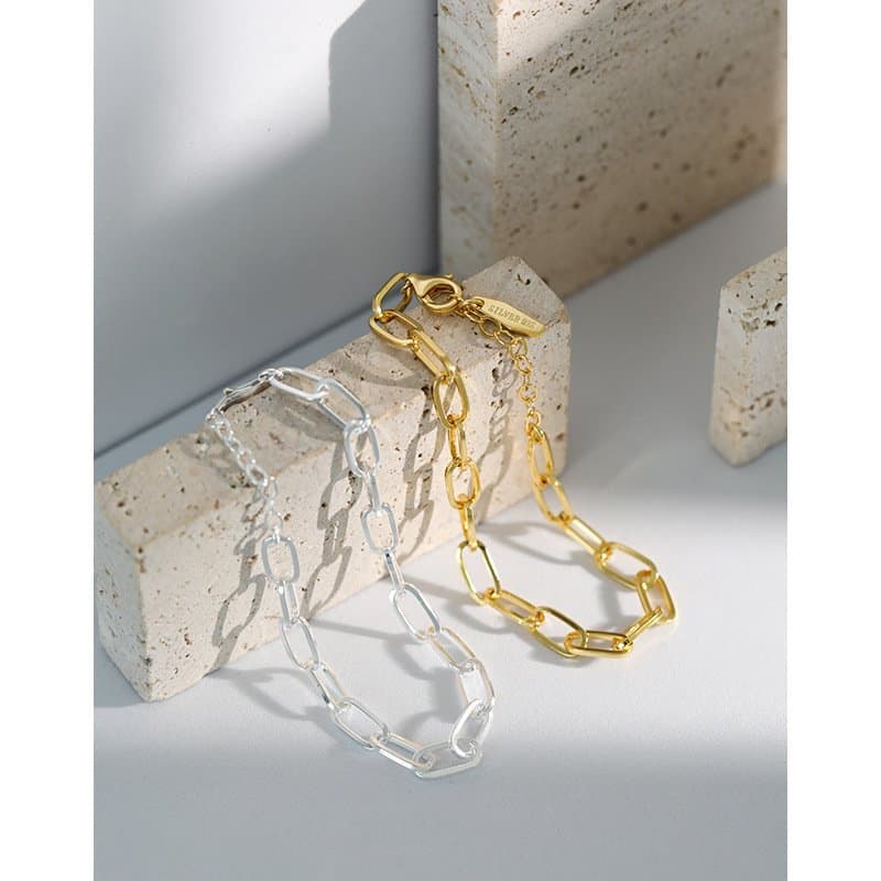 Hollow Chain Fashion 925 Sterling Silver Bracelet