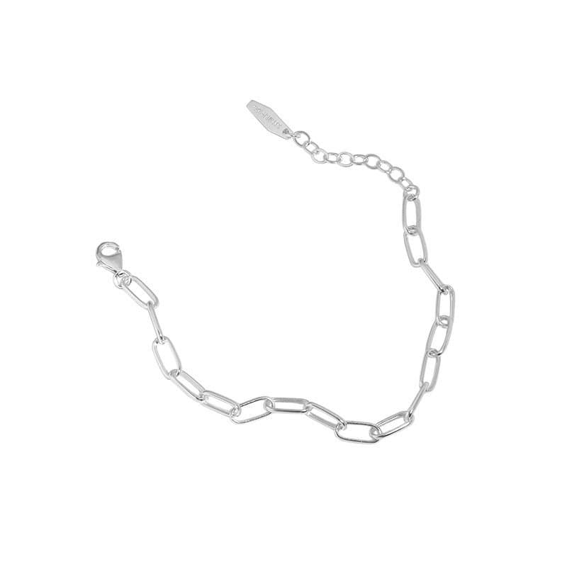 Classic Hollow Chain 925 Sterling Silver Bracelet