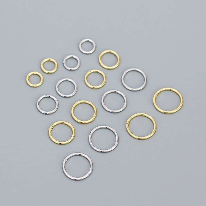 Minimalism 6mm-12mm Circle 925 Sterling Silver Huggie Hoop Earrings