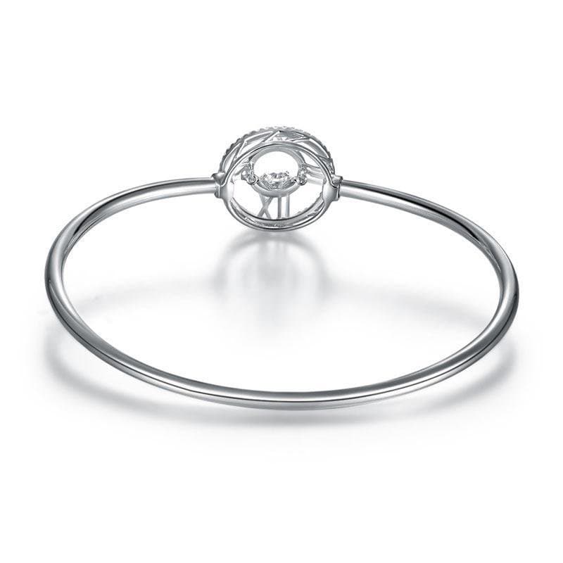 Roman Number Dancing Stone Bangle