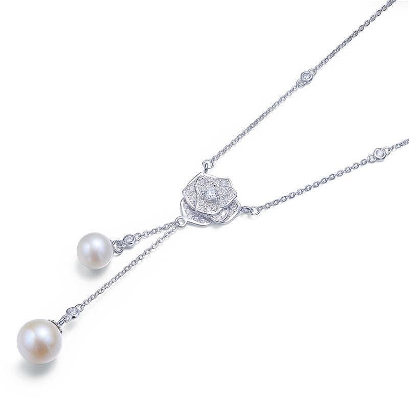 Rose Fresh Water Pearls Necklace