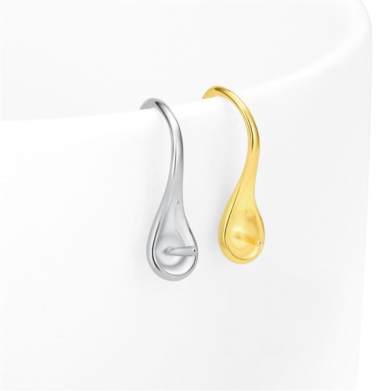 Spoon 5mm Gemstone 925 Sterling Silver Earring Settings
