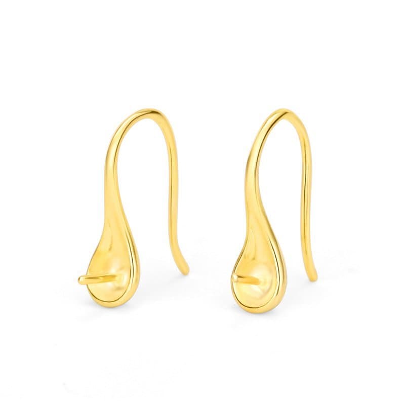 Spoon 5mm Gemstone 925 Sterling Silver Earring Settings