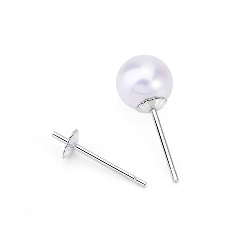 Flower 925 Sterling Silver Earring Settings