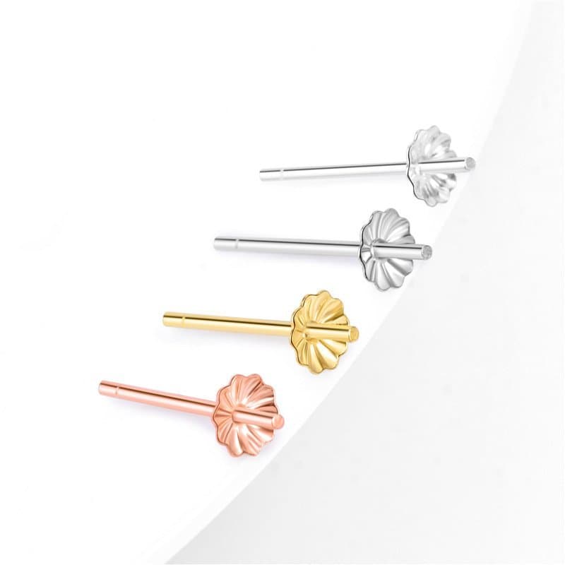 Flower 925 Sterling Silver Earring Settings