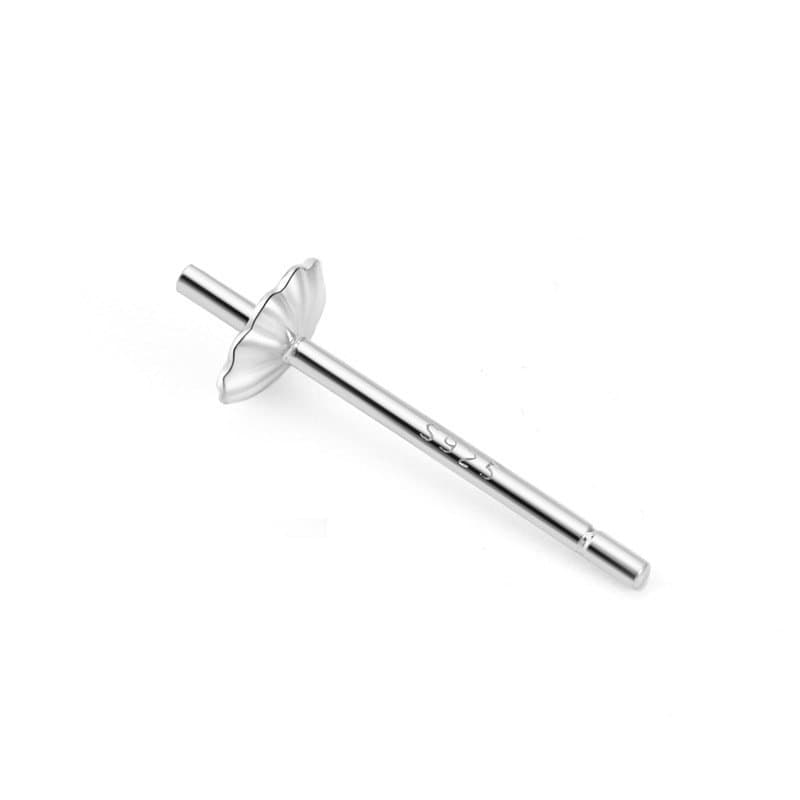 Flower 925 Sterling Silver Earring Settings