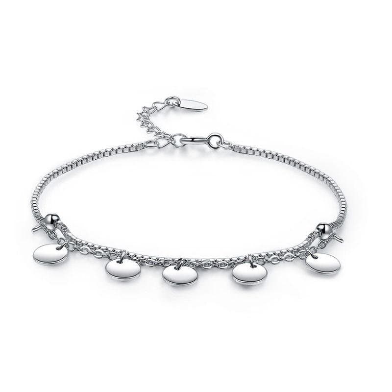 Solid 925 Sterling Silver Bracelet Dangle