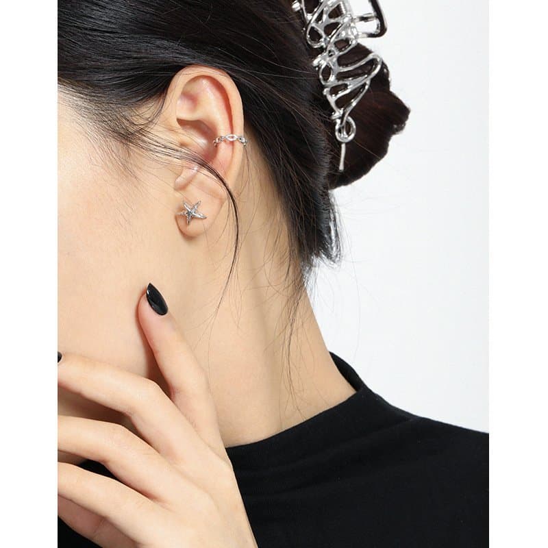 Mini Irregular Star 925 Sterling Silver Stud Earrings