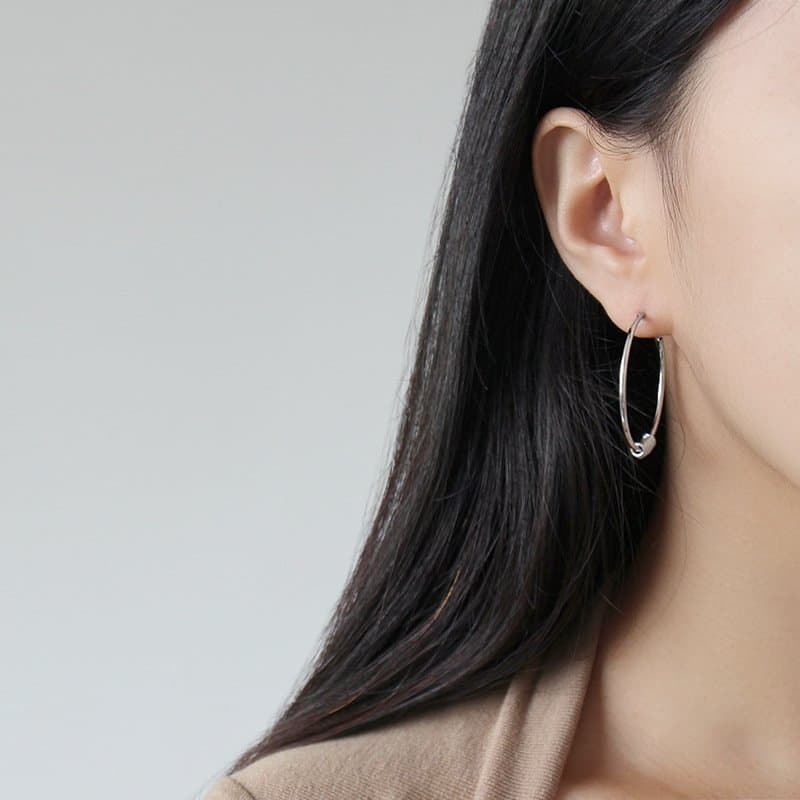 Multi Mini Circles 925 Sterling Silver Hoop Earrings