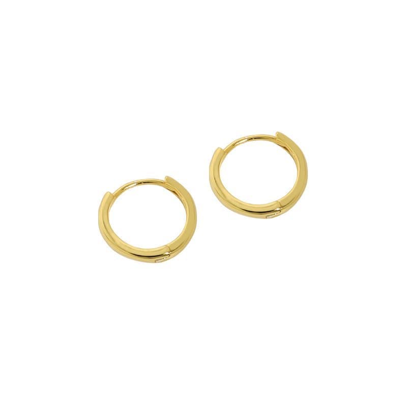 Mini Circle 925 Sterling Silver Huggie Hoop Earrings