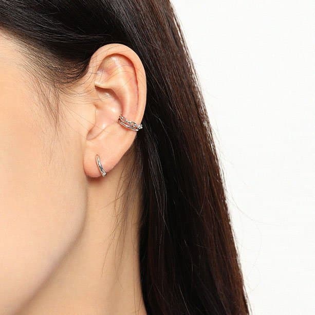 Mini Circle 925 Sterling Silver Huggie Hoop Earrings