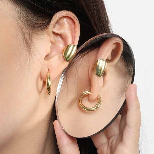 Minimalism Geometric Mini Circles 925 Sterling Silver Huggie Hoop Earrings