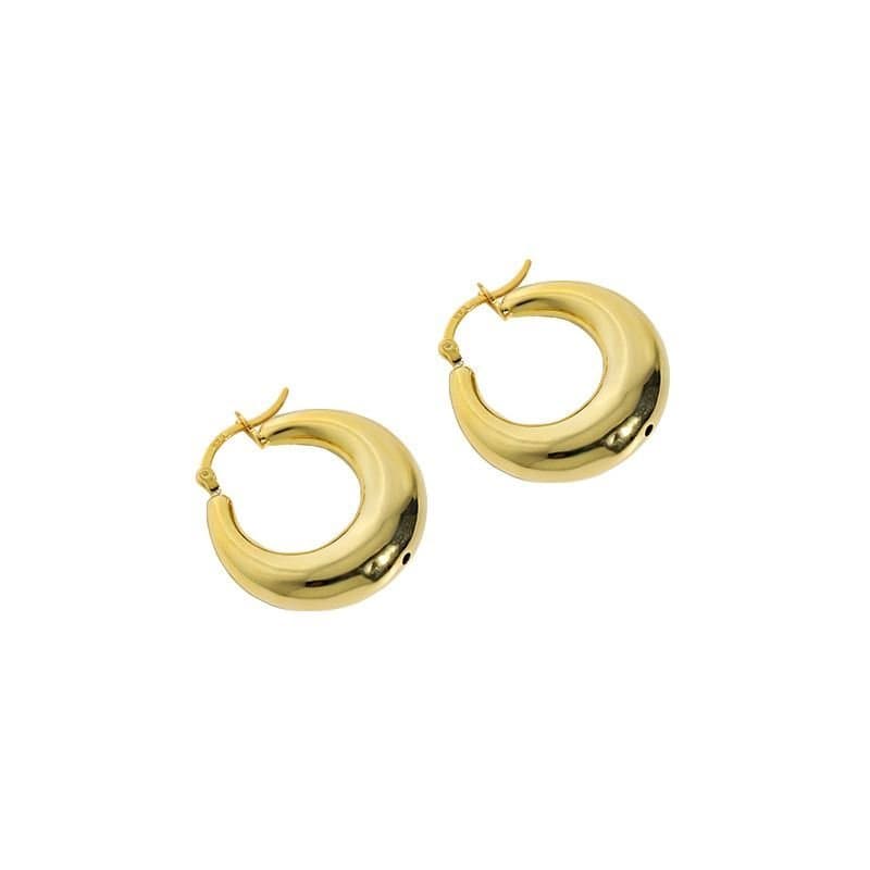 Mini Circles Geometric 925 Sterling Silver Hoop Earrings