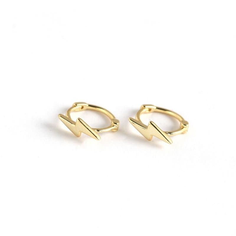 Lighting 925 Sterling Silver Hoop Earrings