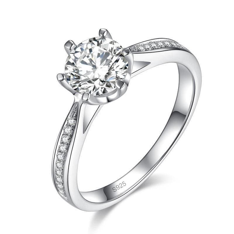 1 Carat Moissanite Diamond Ring Engagement