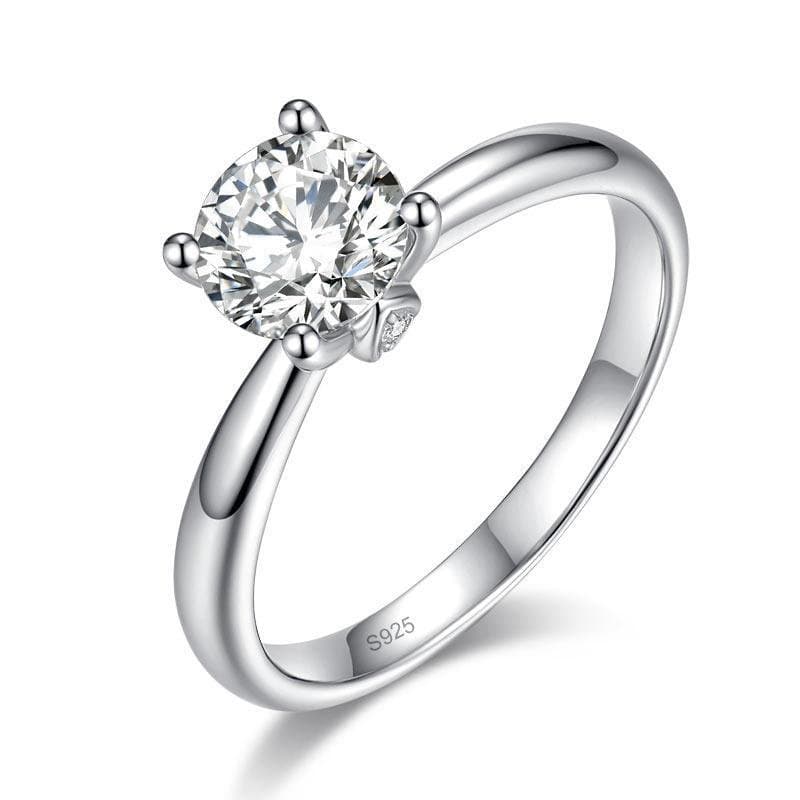 1 Carat Moissanite Diamond Wedding Engagement Ring