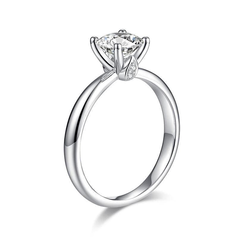 1 Carat Moissanite Diamond Wedding Engagement Ring