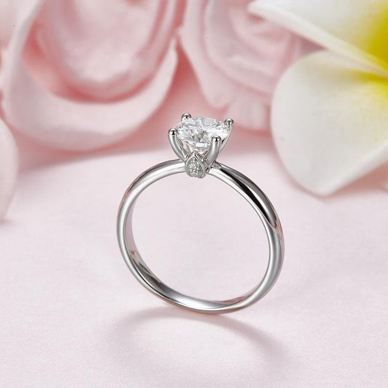 1 Carat Moissanite Diamond Wedding Engagement Ring