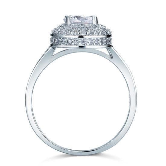 1 Carat Round Cut Created Diamond Ring