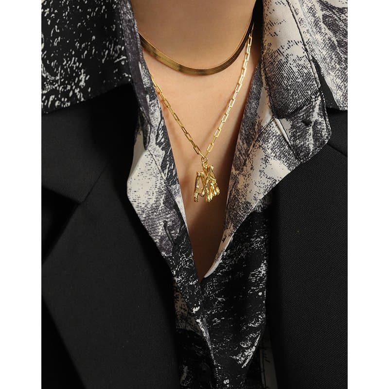 Irregular Branches 925 Sterling Silver Necklace