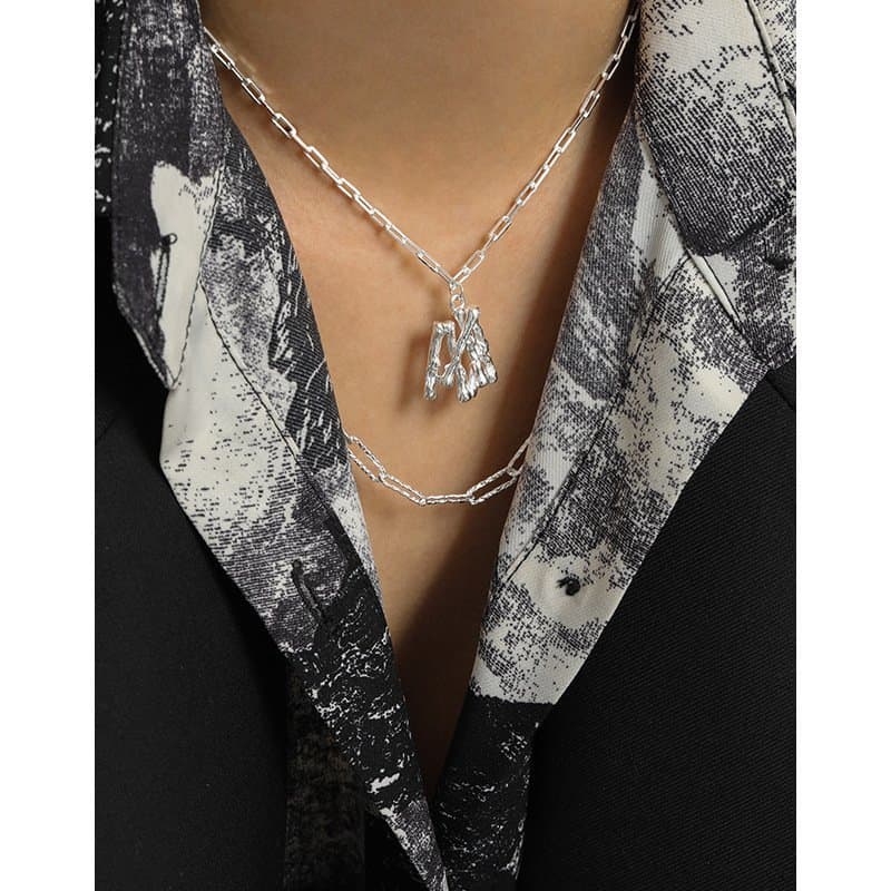 Irregular Branches 925 Sterling Silver Necklace