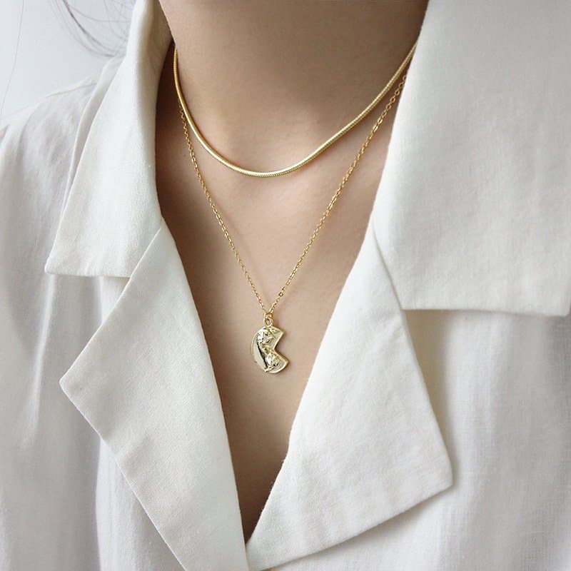 Irregular Gluttonous Beans 925 Sterling Silver Necklace