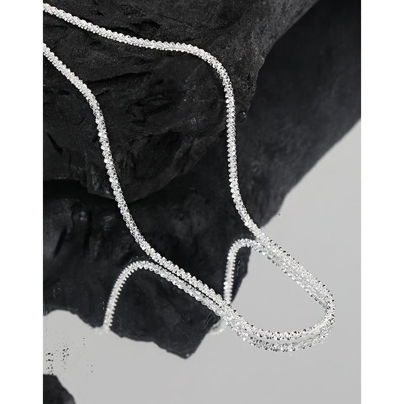 Shining Babysbreath Chain 925 Sterling Silver Necklace