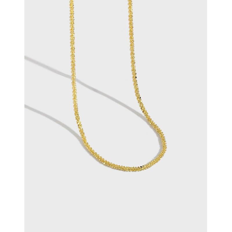 Shining Babysbreath Chain 925 Sterling Silver Necklace