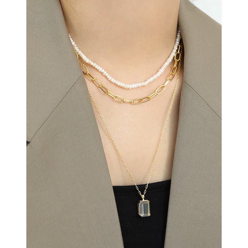 Hollow Chain 925 Sterling Silver Choker Necklace