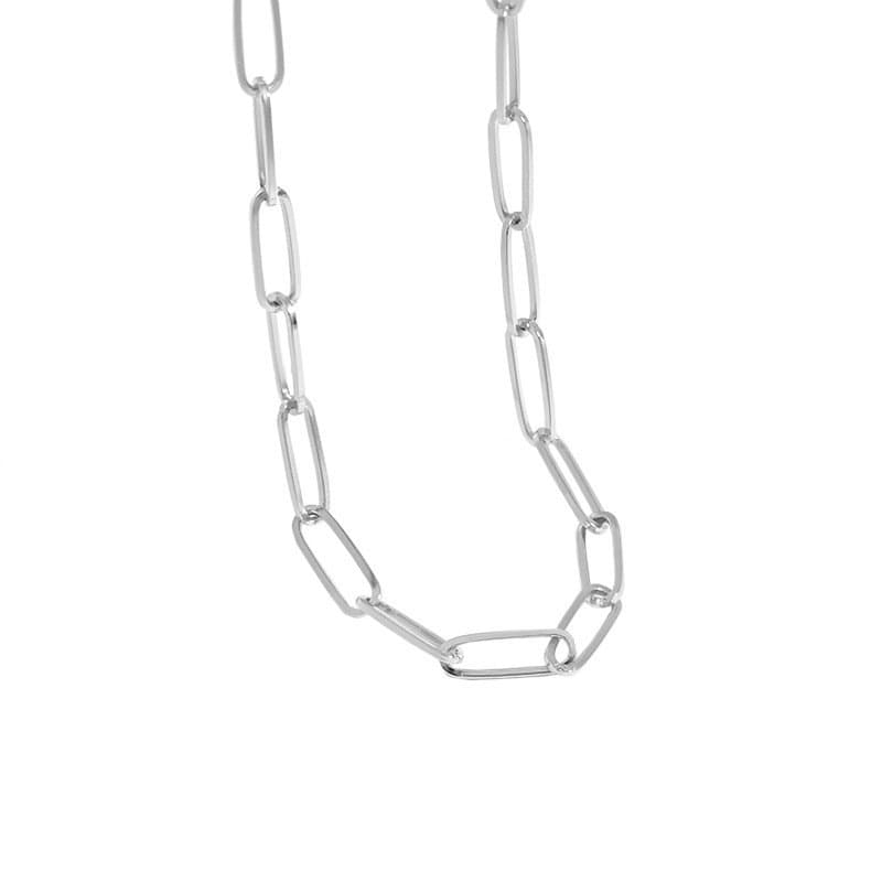Hollow Chain Simple 925 Sterling Silver Necklace