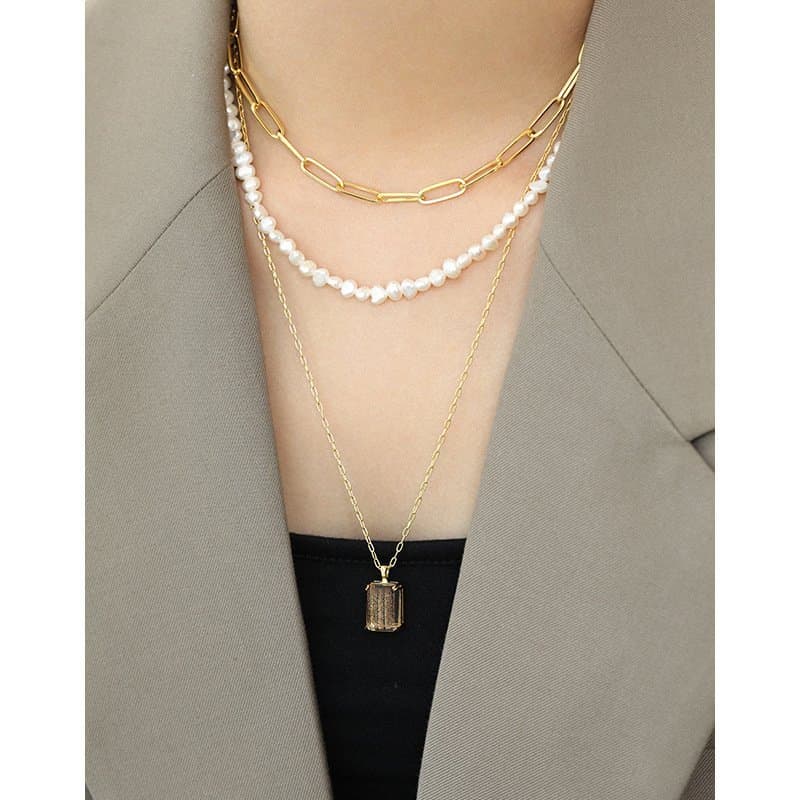 Hollow Chain Simple 925 Sterling Silver Necklace