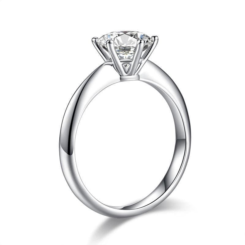 1.5 Carat Moissanite Diamond Solitaire Engagement Ring