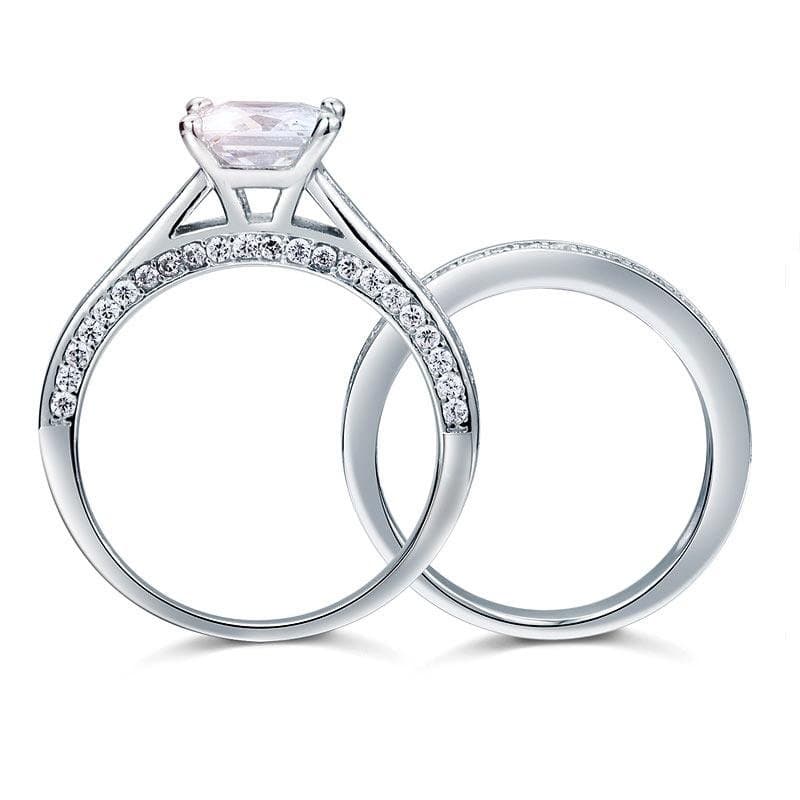 1.5 Carat Princess Cut Created Diamond 2-Pcs