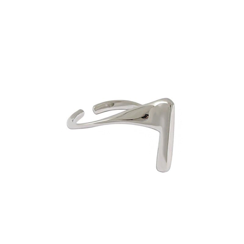 One Strip Simple 925 Sterling Silver Adjustable Ring